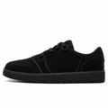 Black Suede Low-Top Sneakers