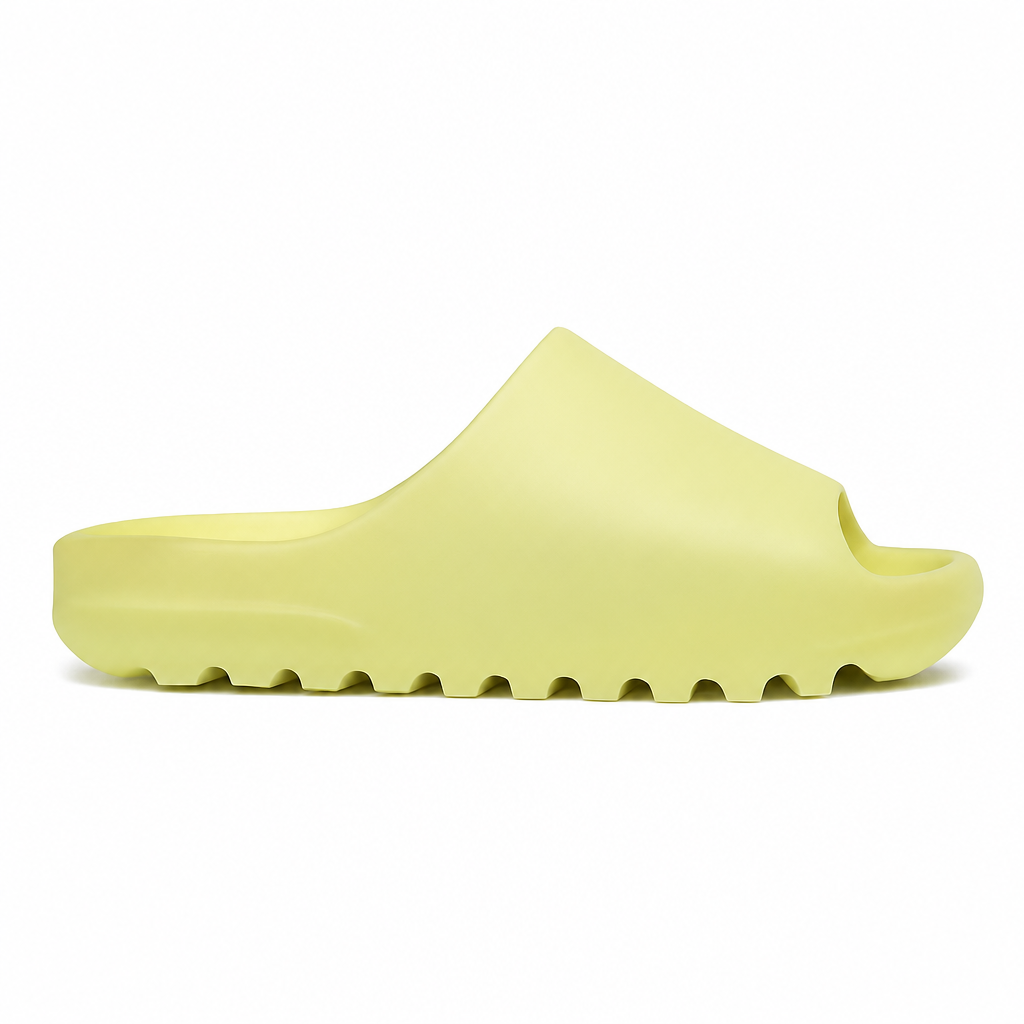 Glow Green Slide Sandals