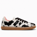 White Cow Print Sneakers