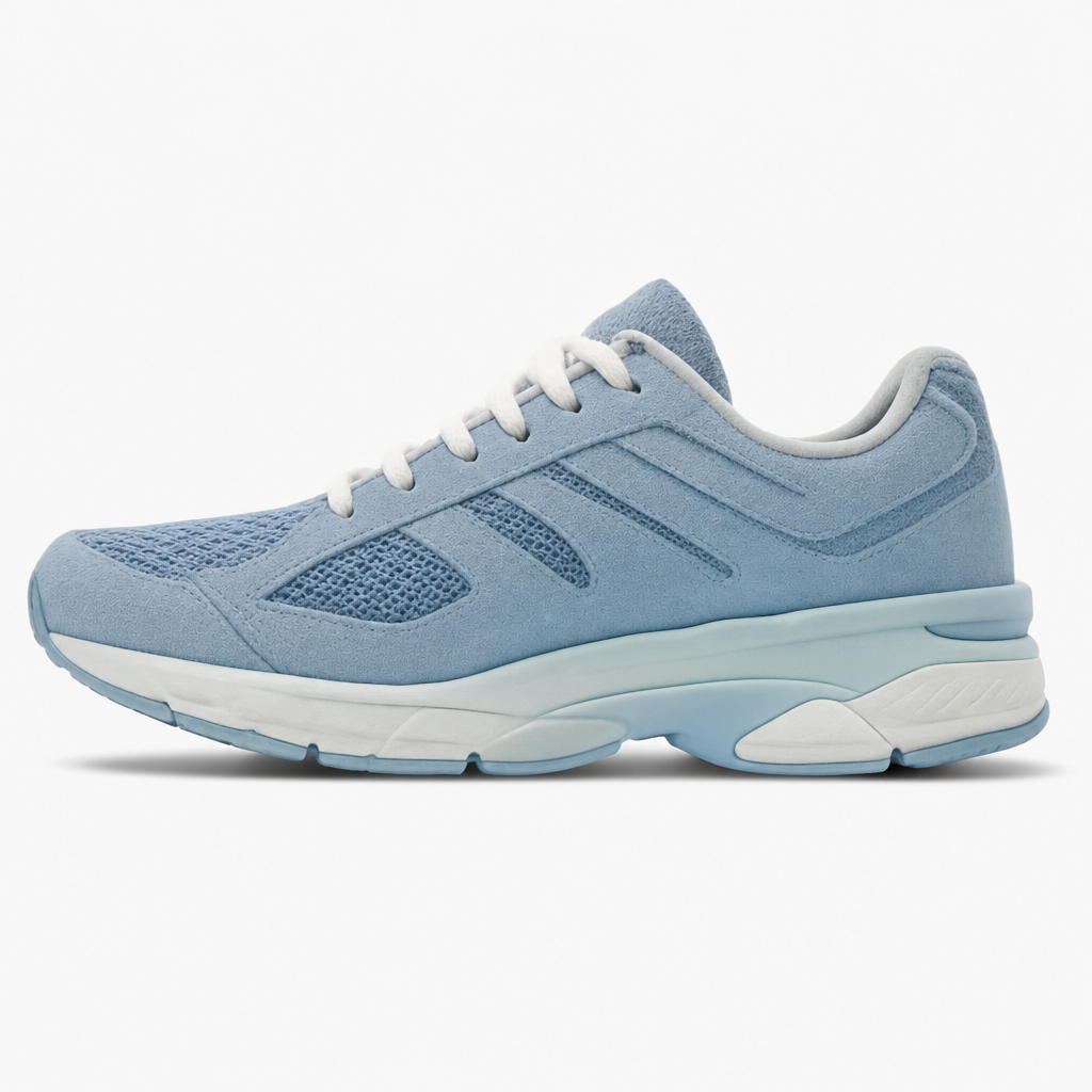 Gray Mesh Lifestyle Sneakers