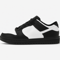 Black and White Low-Top Sneakers