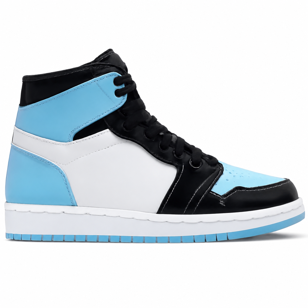 Sky Blue Patent High Tops