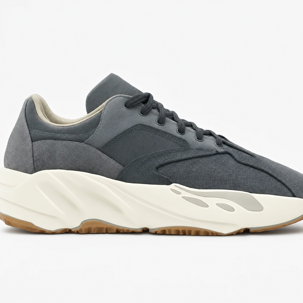 Gray Mesh Sole Sneakers