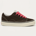 Brown Canvas High-Top Sneakers