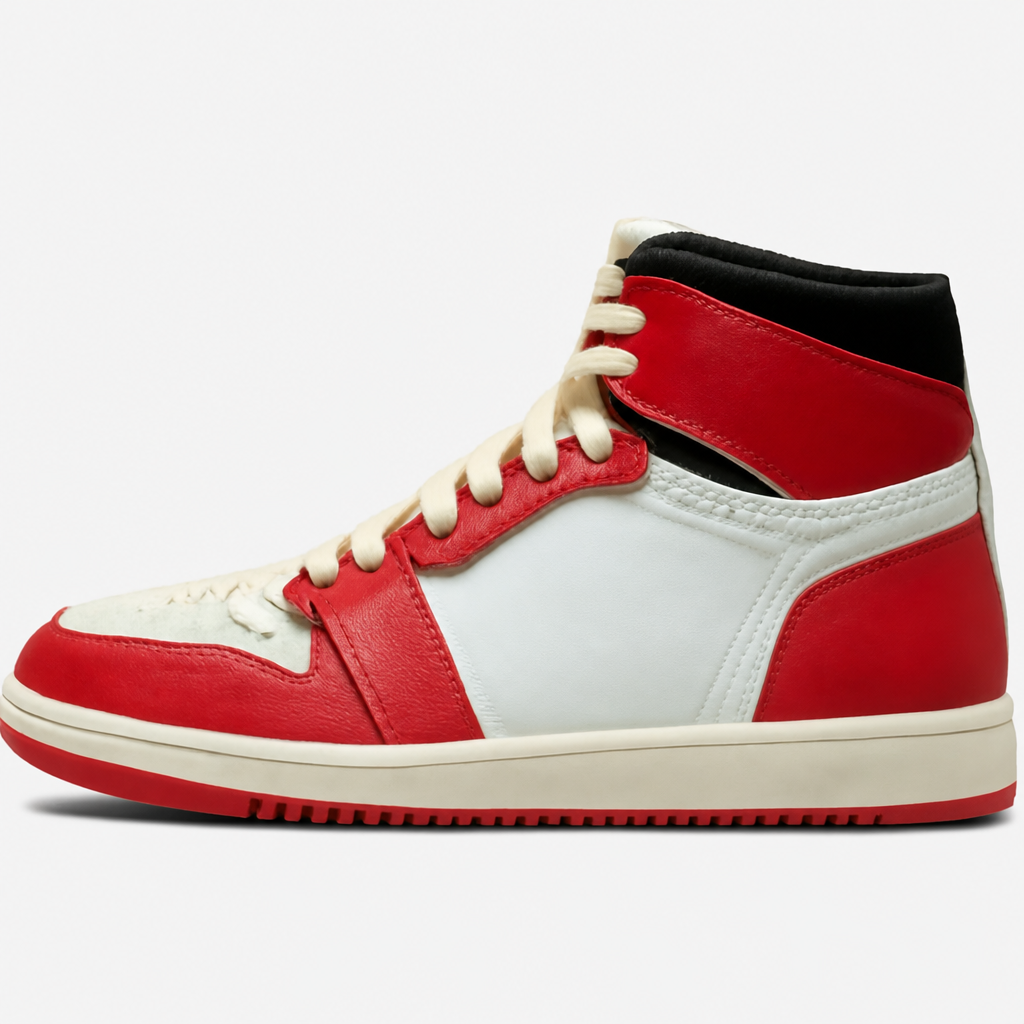High Top Varsity Red Sneakers