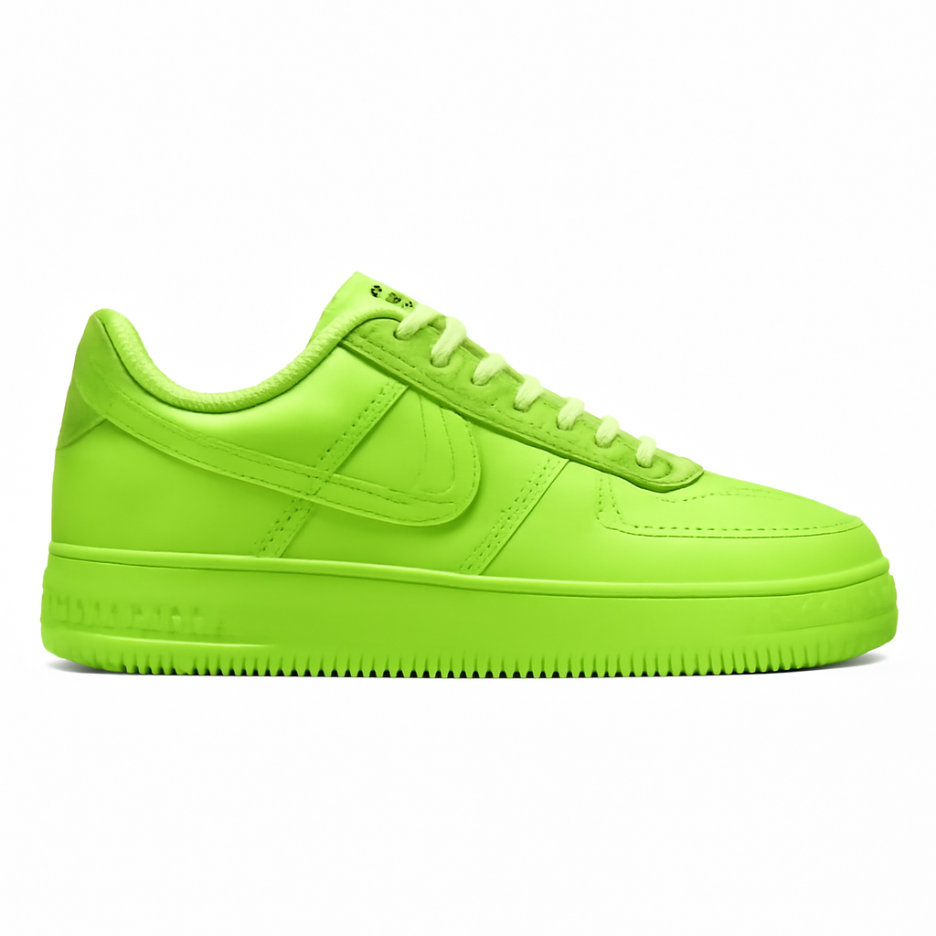 Off-White and Volt Low-Top Sneakers