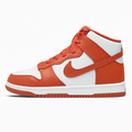 Orange and White High-Top Sneakers