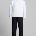 Blue and White Athletic Tracksuit