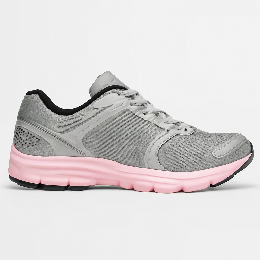 Light Pink Cushioned Running Shoes