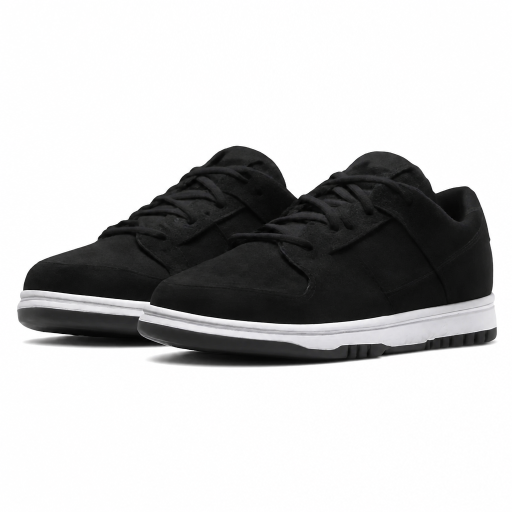 Black and Green Lowtop Sneakers