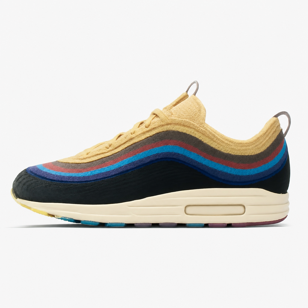 Multicolor Retro Air-Layered Sneakers