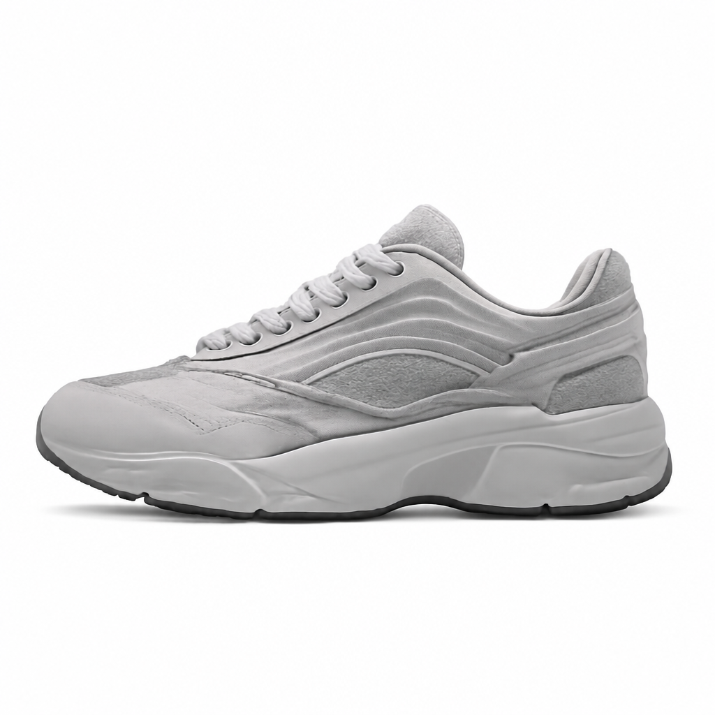Silver Metallic Running Shoes