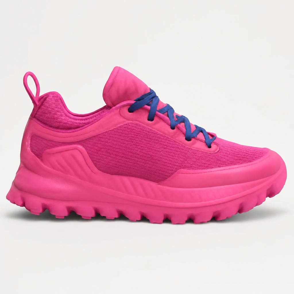 Pink Retro High-Top Sneakers