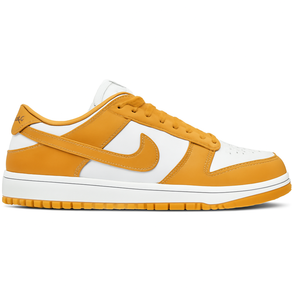 Yellow and Black Low-Top Sneakers