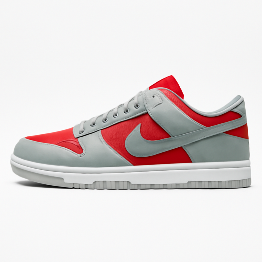 Varsity Red and Silver Sneakers